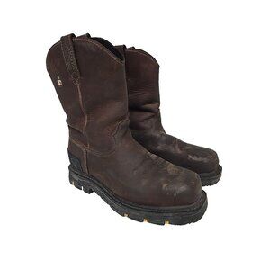 Dakota Men's 8" Comp. Toe Comp. Plate Western Safety Boots 8700 Brown Size 10M